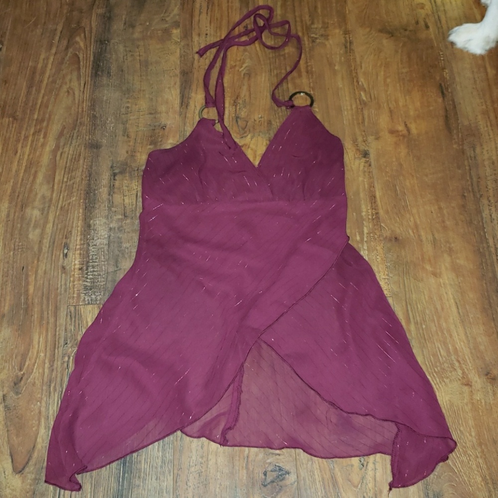 Los Angeles Express maroon halter top